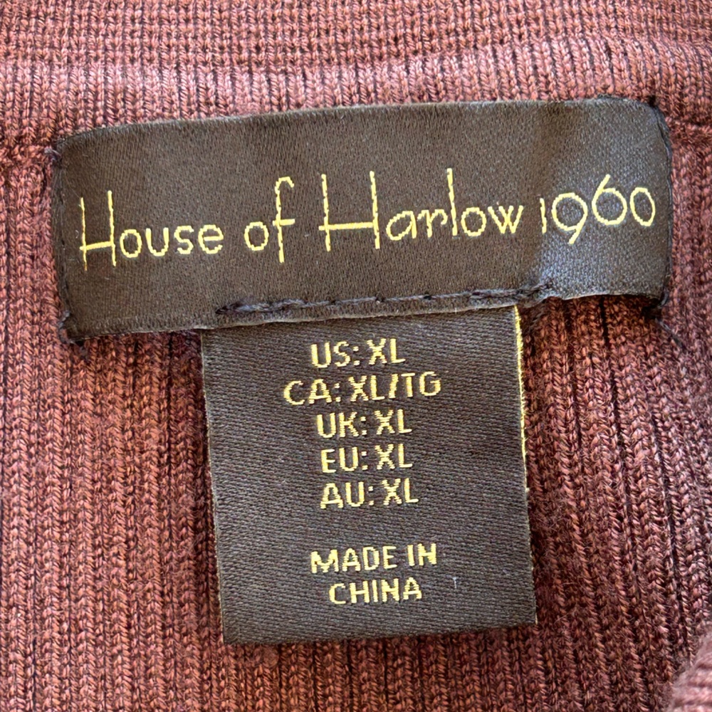 House Of Harlow 1960 Knit Maxi Dress Short Sleeve Size XL - Picture 5 of 8